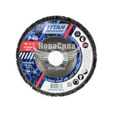 Круг зачисний 125x22.23 нетканий (TITAN Abrasive) (корал) (чорний)