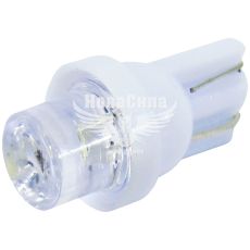 Лампочка без цоколя LED T10_W5W LEDS біла 1-діод 12V W2.1x9.5d (Solar) (упак.-10шт.)