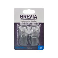 Лампочка без цоколя P27/7W біла 12V-27/7Вт W2.5x16q (Brevia) (к-т. 2шт.)