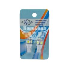 Лампочка без цоколя LED T10_W5W SMD белая 5-диодов 12V W2.1x9.5d (Маяк)