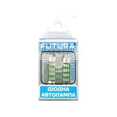 Лампочка 2-ох цокольна LED T11_C10W SMD зелена 12-діодів 12V-1,7Вт SV8.5-8 35мм. (Futura) (к-т.-2шт.)