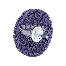 Круг зачисний нетканий з тримачем (TITAN Abrasive) 100мм. (фіолетовий)