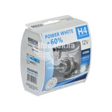 Лампочка галогенна H4 P43t 12V-60/55Вт (Brevia) +60 4300K (Power White)