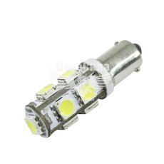 Лампочка с цоколем LED T4W SMD белая 9 диодов 12V-4Вт BA9s (Solar) (к-т.-2шт.)