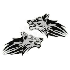 Наклейка Вовк (голова) 26,5х14