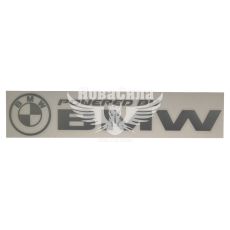 Наклейка з написом BMW 27х5 срібна