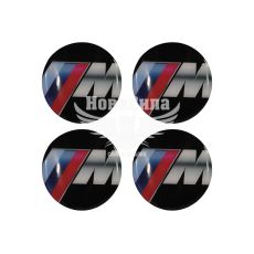 Наклейка BMW M на ковпаки (силікон) діам. 7