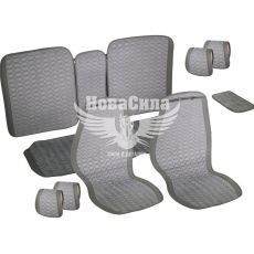 Накидки на сидіння (Beltex) преміум перед.+зад. сірі Monte Carlo (к-т.-4шт.)