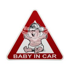 Наклейка з написом Baby In Car 15,3х13,5