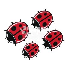 Наклейка Божа коровка 4шт.