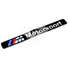 Наклейка BMW M з написом Motorsport (силікон) 17,4х2,1