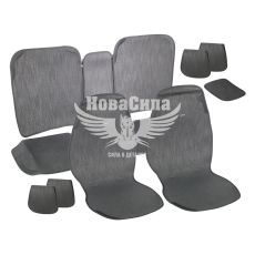 Чехлы на сиденья (майки) (Beltex) премиум перед. +зад. черные Verona (к-т.-4шт.)