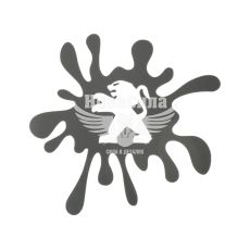 Наклейка Клякса Peugeot (срібна) 12х11