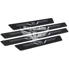 Наклейка на пороги карбон Fiat кт. 4шт. 55х7 передние, 35х7 задние (New)