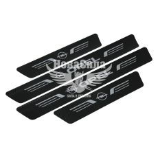 Наклейки на пороги карбон Opel кт. 4шт. 55х7 передні, 35х7 задні