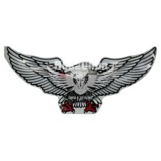 Наклейка Орел (крылья в сторону) (Серебряный.) 68х31