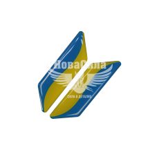 Наклейка Прапор України (силікон) 7,7х1,9см.