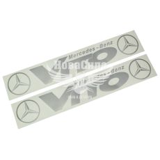 Наклейка на бік авто з написом VITO (срібна) 96х15