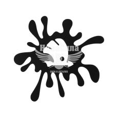 Наклейка Клякса Skoda (чорна) 12х11