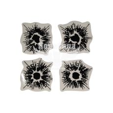 Наклейка Пуля (чорна) (1к-т. 4шт.)