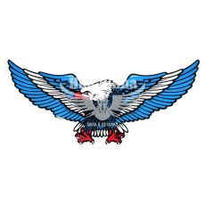 Наклейка Орел (крила в бік) (синій.) 68х31