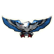 Наклейка Орел (крила в бік) (синій) 17х8