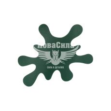 Наклейка Клякса (зелена) 8,5х7