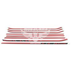 Наклейка кругом авто з написом Racing (черв.) 400х2