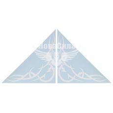 Наклейка Кутова (скла бокового) (графіті) (біла) 31х31