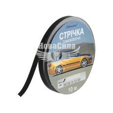 Наклейка стрічка чорна 10м.х6мм.