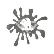 Наклейка Клякса Skoda (срібна) 12х11