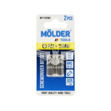 Насадка для викрутки PZ2 25мм. (Molder Tools) 2шт. S2 (біта)