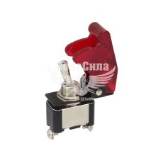 Переключатель Унив. 1-полож. красный (КНР) 2-конт. (прозрачный)