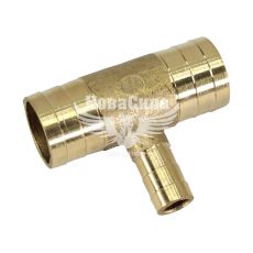 Перехідник 20х10х20 трійник латунний (Україна)