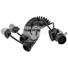 Провод электический со штекером ADR, N, S 15-кон.-2шт.х7-кон. (Rider) (подвійний алюм.) (для соединения машини з полуприцепом)