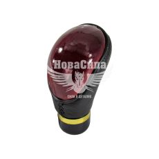 Ручка КПП (CarLife) дерево з чорн. крапк.