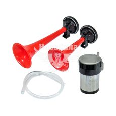 Сигнал повітряний 12V 2 тр. черв. (Elegant)