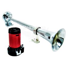 Сигнал повітряний 12V 1 тр. хром (Сонар) 400мм.