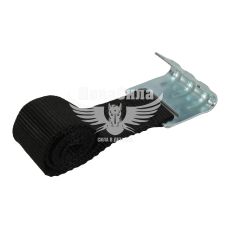 Ремень стяжной тента (Solus) с плоским гачком (чорный)