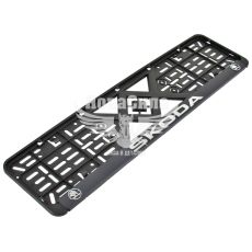 Рамка номерного знаку (Bi-Plast) обємні букви (Skoda)