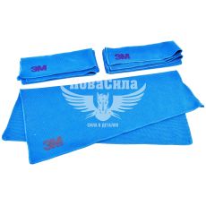 Рушник полірувальний (3M) синій кт.3шт. (для поліровки авто)