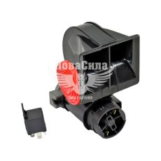 Сигнал повітряний ракушка 12V (Сонар) чорн. (двух тональний)