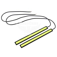 Світлодіодна підсвітка (Cyclone) DRL-712 17см чорн. (полоса біла) (2шт.)