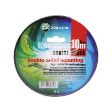 Скотч двохстор. 6мм. 10м. (Zollex) (чорний)