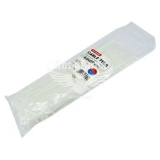 Хомут пластиковий білий 4,8х250 (CarLife) (уп. 100шт.)