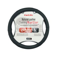 Чохол руля L шкіра чорний 39-41см. (CarLife) SW242L