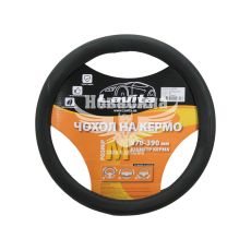 Чохол руля M чорний 37-39см. (Lavita) (перфорований)