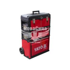 Ящик для інструментів 3 секції (Yato) (валіза-візок на колесах)