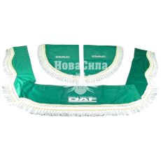 Шторка лобового і бокових вікон DAF зелена (Україна) (ламбрекен)