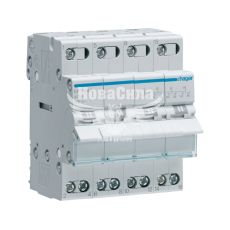 Перемикач трьохпозиційний з загальним виходом зверху, 4-пол., 40А/400В HAGER